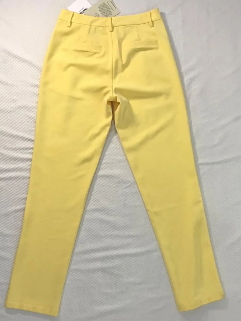 Bold Yellow Statement Pant | Minimum Tailored Ankle Trousers | Size 6 | NWT - Picture 7 of 12